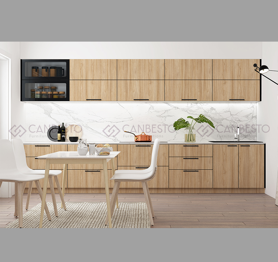 Tủ bếp nhôm kính, thiết kế nội thất tại Biên Hòa - Đồng Nai.